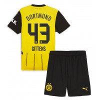 Echipament fotbal Borussia Dortmund Jamie Bynoe-Gittens #43 Tricou Acasa 2024-25 pentru copii maneca scurta (+ Pantaloni scurti)